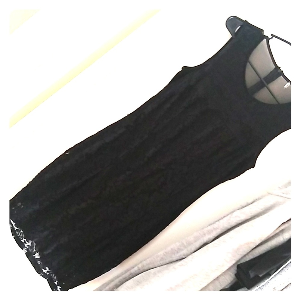 Mini Black Lace Dress